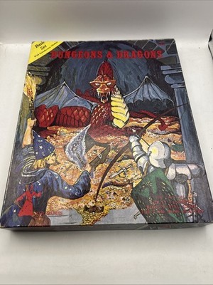 Dungeons & Dragons 1001 Basic Set 3rd Edition 1979 No Dice Incomplete
