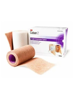 3M Coban 2, Two Layer Bandage Compression System, 4'' x 2.9 - 5 Yards