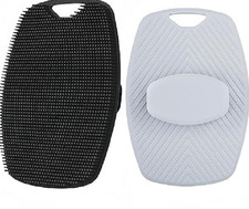 2 Pack Silicone Body Scrubber, Highly Elastic Bristles Women and Men,