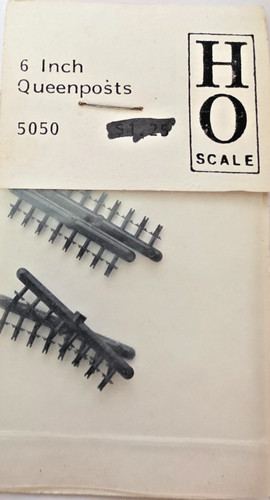 Escala HO 6" Queenposts #5050 Truss Rod Car Detalle Parte Nuevo de Lote Antiguo | Zustand: New