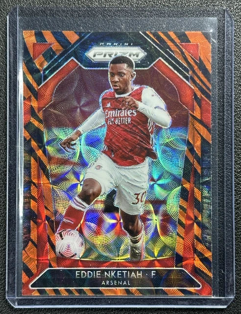 EDDIE NKETIAH 2020-21 PANINI PRIZM P/L #44 TIGER STRIPE ARSENAL SP