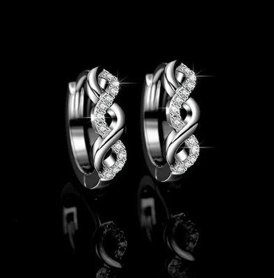 Ohrringe 0,5 kt Rundschliff Laborgefertigt Diamant Testpass VVS1/D/Exzellent 18 K Gold