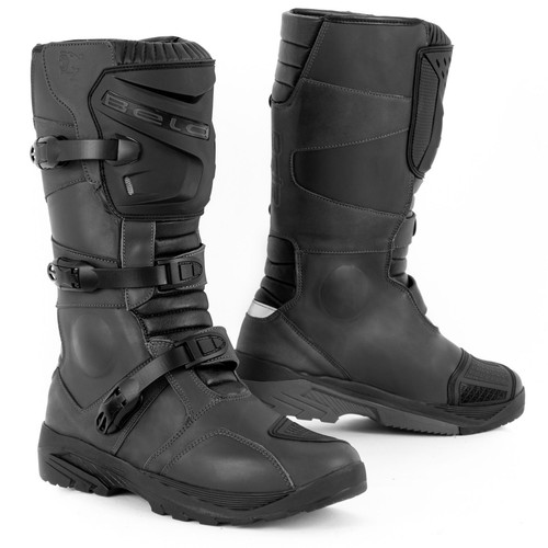 Botas de cuero moto Zapatos de moto para hombre | eBay