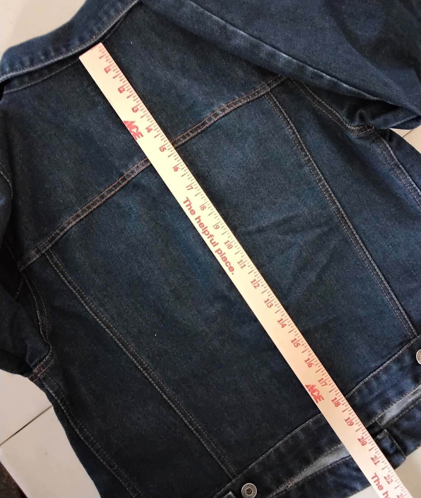 Gap Dark Wash Denim Basic Jean Jacket Women's Med… - image 8