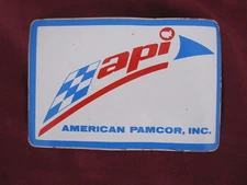 AMERICAN PAMCOR, INC api STICKER 1970's