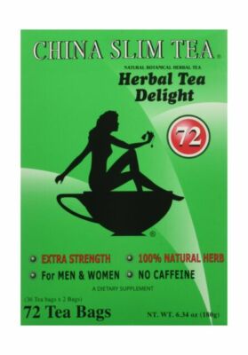 12x China Slim Herbal Tea Delight 72 bags ea - 864 Servings!
