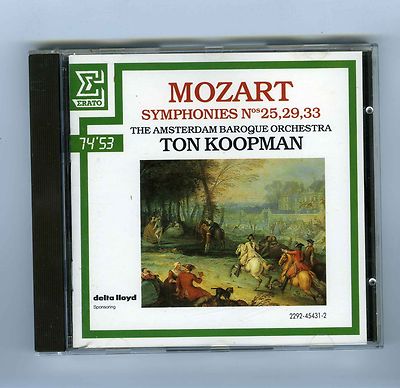 CD MOZART TON KOOPMAN SYMPHONIES # 29.25.33 