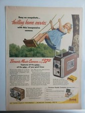 Kodak Brownie Vintage Print Ad 1955 Ephemera Wall Art Decor