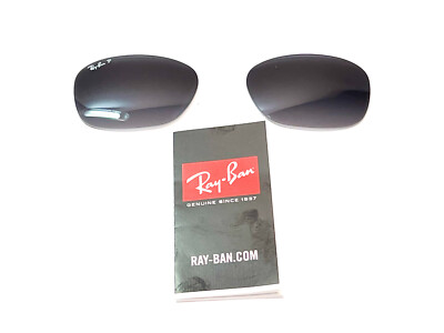 2 Ray Ban Brillengläser 4101 Jackie ohh 601/T3 Grau polarisiert 1 Paar Neu