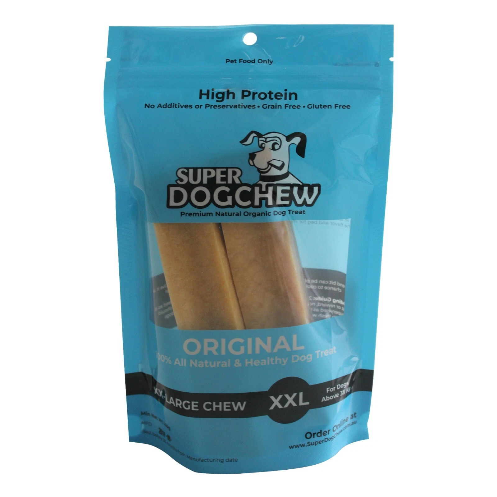 Super Himalayan Dog Chew,Natural Long Lasting Dog Treat-XXL for Dogs >35KG -2 PC