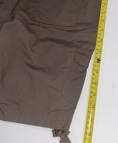 St Johns Bay Größe 9,5 zierlich braun Baumwolle Cargo Damen Bermuda Shorts - Bild 5 von 5