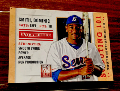 Dom Smith 2013 Elite Extra Edition Scouting 101 #16, NY Mets