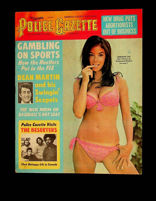 1970 June THE NATIONAL POLICE GAZETTE MAGAZINE Dean Martin Lorraine Zax