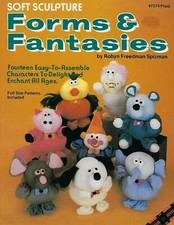 Soft Sculpture Forms & Fantasies Doll Making Sewing Patterns VTG 80's Craft Book