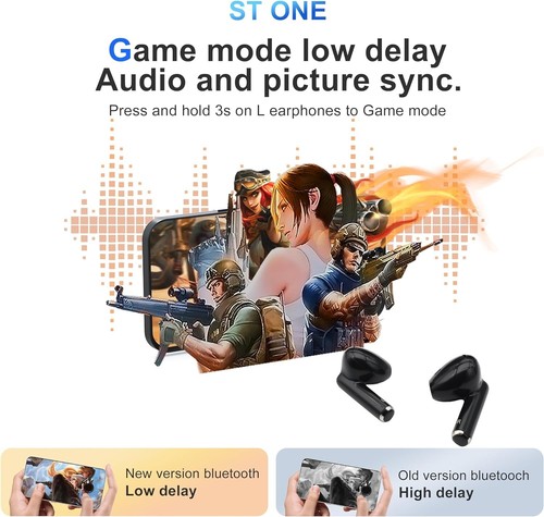 Ear Buds Wireless Earbuds Bluetooth 5.3 Headphones, in-Ear Earbuds with Charging - Photo 3 sur 8