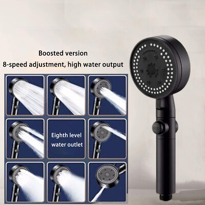 High-Pressure Shower Head Multi-Functional Hand Held Sprinkler With 8 Modes