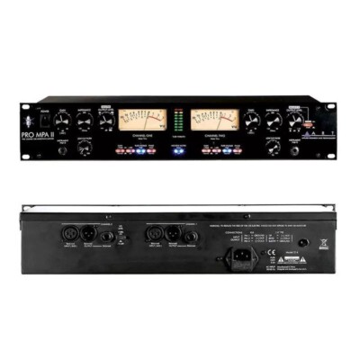 ART Pro MPA-II Dual Channel Tube Microphone Amplifier w/ 2 VU