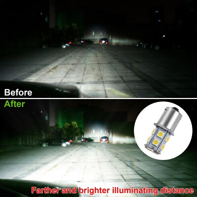 20x 4300K White 1156 13-SMD LED Bulbs – Interior, Daytime Running, RV – 12V – IMountek