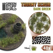 Thorny Scrubs - DARK GREEN - scenography diorama modelling