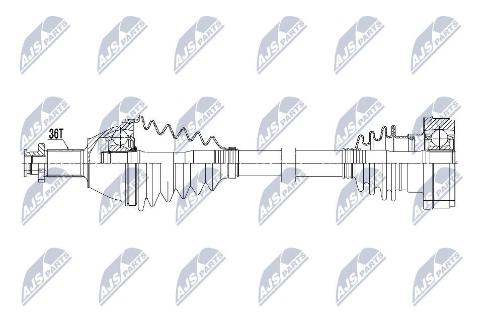 NPW-VW-099 NTY Drive Shaft for SEAT,SKODA,VW