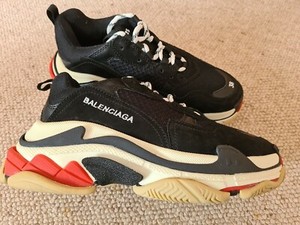 Balenciaga Triple S Sneakers On Feet Mount Mercy University