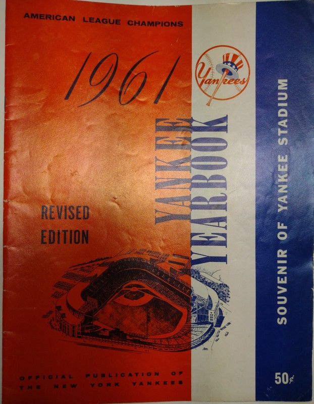 1961 NY Yankees Yearbook Autographed-Ford,Richardson,Boyer,Downing,Cerv,Daley