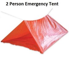 Emergency Survival Camping Shelter Tube Tent Waterproof 2-Person Outdoor Bug-Out