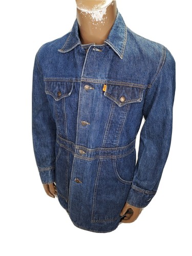 Vintage Levis Womens Long Jean Jacket 