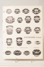 F66689 c.1960 Schneider Lenses Catalog   Burleigh Brooks, 26 pgs