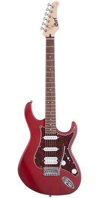Cort E-Gitarre G110-OPBC Open Pore Black Cherry 4/4