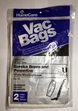 Home Care Industries #45 2PK Eureka Bravo & Powerline Vac Bags Style U   NEW