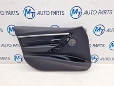 BMW 3 SERIES F30 F31 DOOR PANEL CARD FRONT LEFT SIDE BLACK LEATHER 