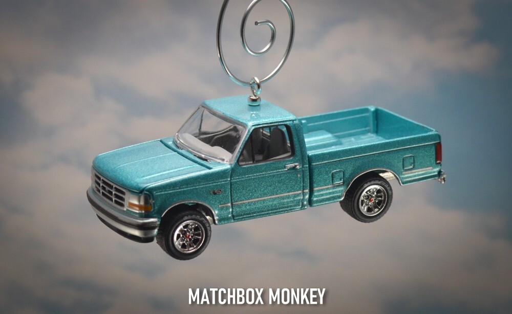 1993 Ford F-150 Single Cab Pickup Truck Christmas Ornament emblem