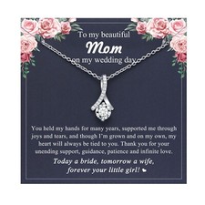 Dainty Necklace for Bonus Mom/Boyfriend's Mom/Mother of the Bride/Mother of t...