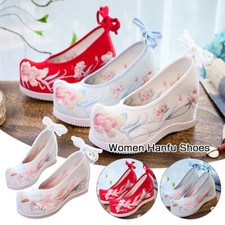 Women Shoes Ancient Chinese Hanfu High Heel Dance Performance Embroidered Shoes
