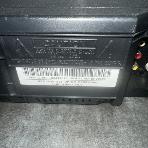 sylvania VCR 4 Head VHS Recorder 19 Micron w/ A/V, No Remote srv2306 vcr works - Picture 7 of 8