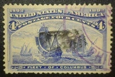 US Scott #233 - 1893 4c Columbian Exposition - VF - Used