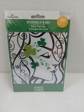 Way To Celebrate St. Patrick's Day Glittery Face Temporary Tattoos 20 Pieces 