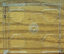 25 DOUBLE CD SMART TRAYS W 2 DISCS PRINT,CLEAR- 1067AI-B YL29LOGO
