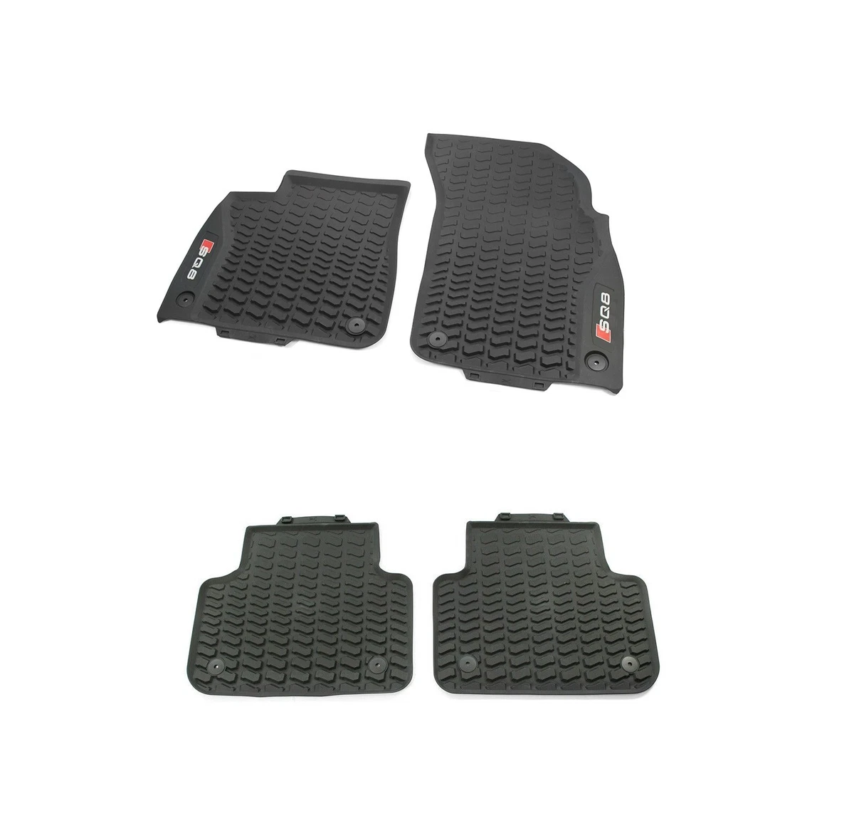 Original Audi SQ8 Q8 Rubber Floor Mats Front Rear All Weather