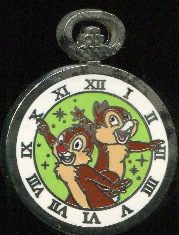 PWP Pocket Watch Pocketwatch Chip and Dale Disney Pin 112978