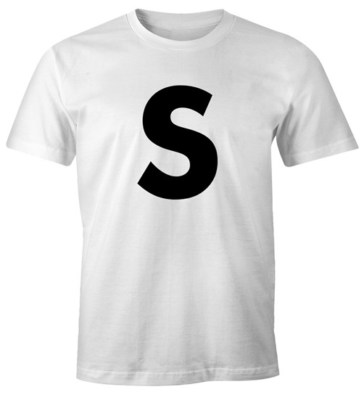 Mens T-Shirt Salt Costume Mustard Letter S Carnival Mardi Gras Fun Shirt