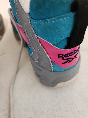 Reebok RAIL Tin Gray Teal Pink San Antonio Spurs Sz 5.5  display picture 2