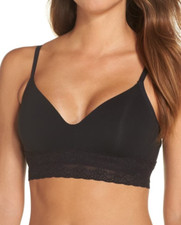 NEW NATORI 'Bliss Perfection' Contour Soft Cup Bra Black 34-36 D 723154