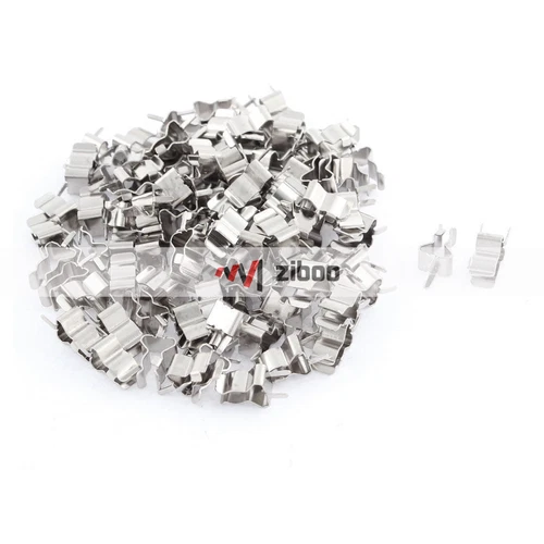 100 Pcs 5x 20mm Glass Ceramic Tube Quick Fast Blow Fuse Clips Holder Silver T✦Kd