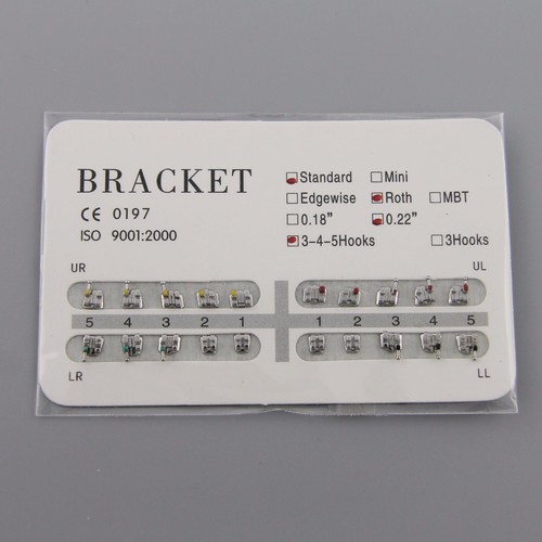 10 Packs Dental Orthodontic Brackets Braces Metal Standard Roth.022 Hooks 345 - Picture 16 of 20