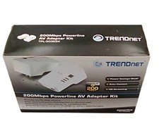 TRENDNet Powerline AV Home Networking Adapter Kit 200Mbps TPL-303E2K