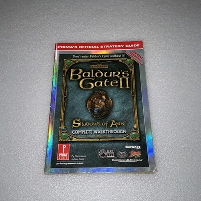 baldurs gate 2 shadows of amn PRIMA OFFICIAL STRATEGY GUIDE No Poster. Rare