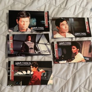 Star Trek Cards -Playmates -SkyBox 1995 THE MOTION PICTURE Large Cards Set Of 5