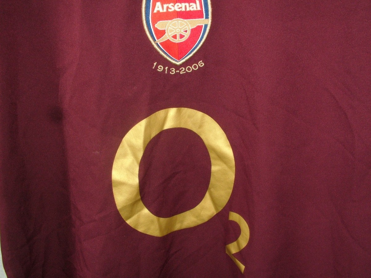 Original 2006 Arsenal Nike 1913 2006 Highbury 3rd Football Shirt